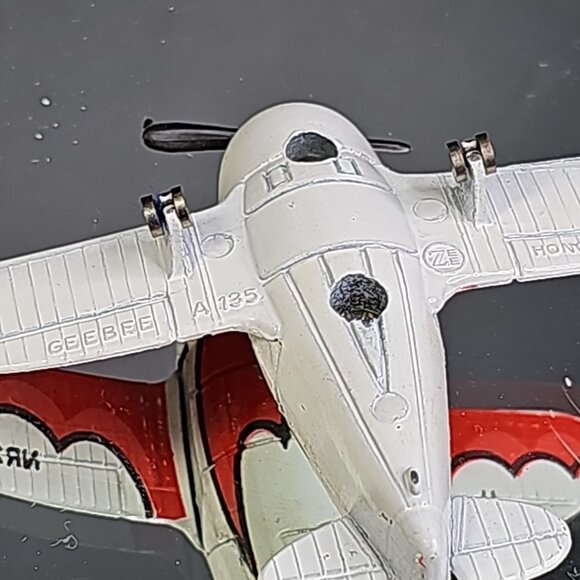 Vintage Gee Bee A135 Zee Toys Dyna Flites Red NR2100 Diecast Plane Good - Picture 7 of 10